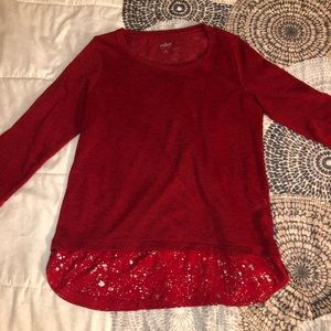 Red soho long sleeve